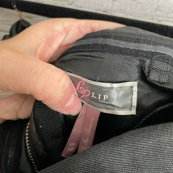 Lipsy  London black strapless mini dress size 6 - Picture 5 of 9